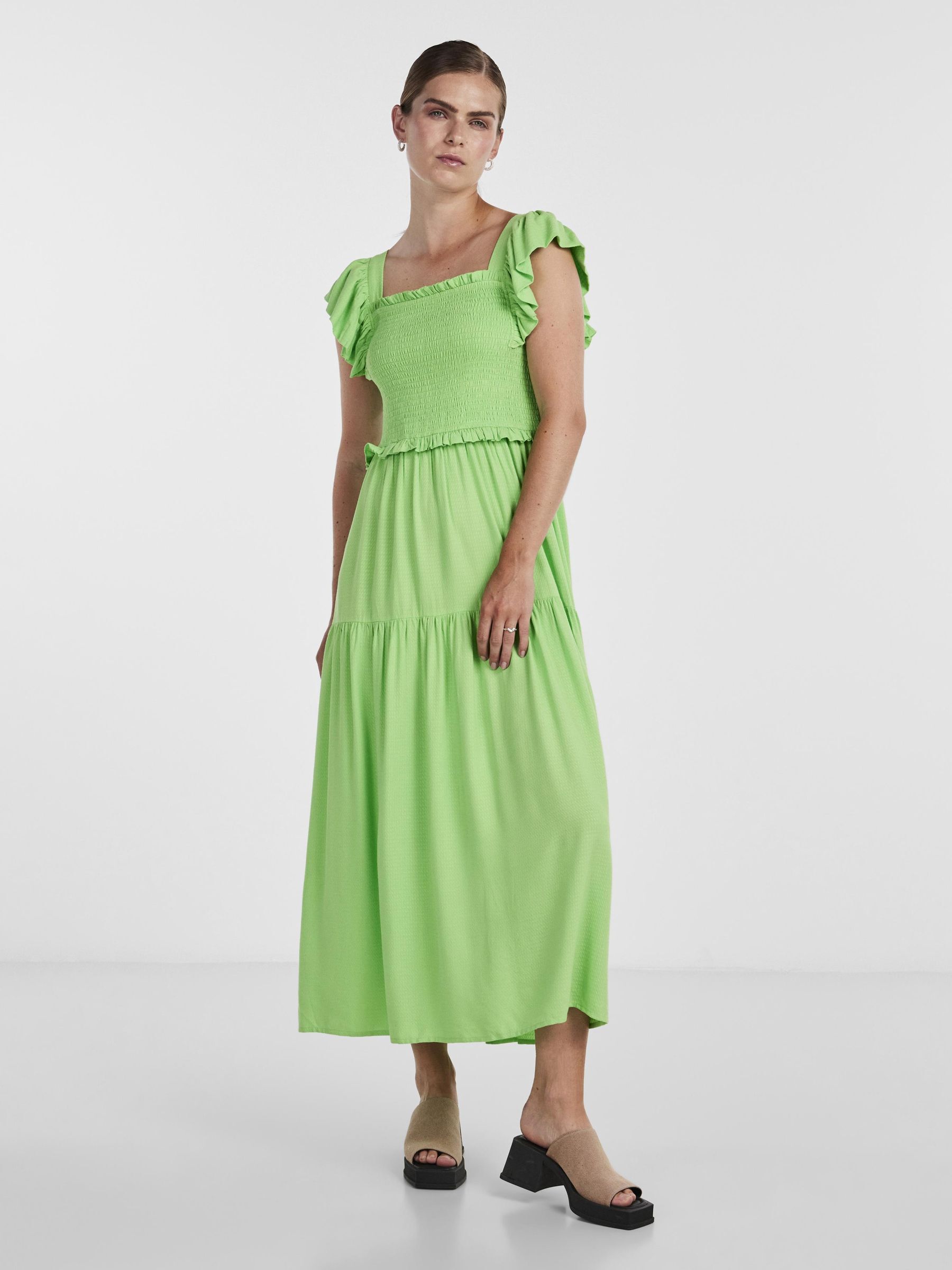 Yas tiered top maxi dress