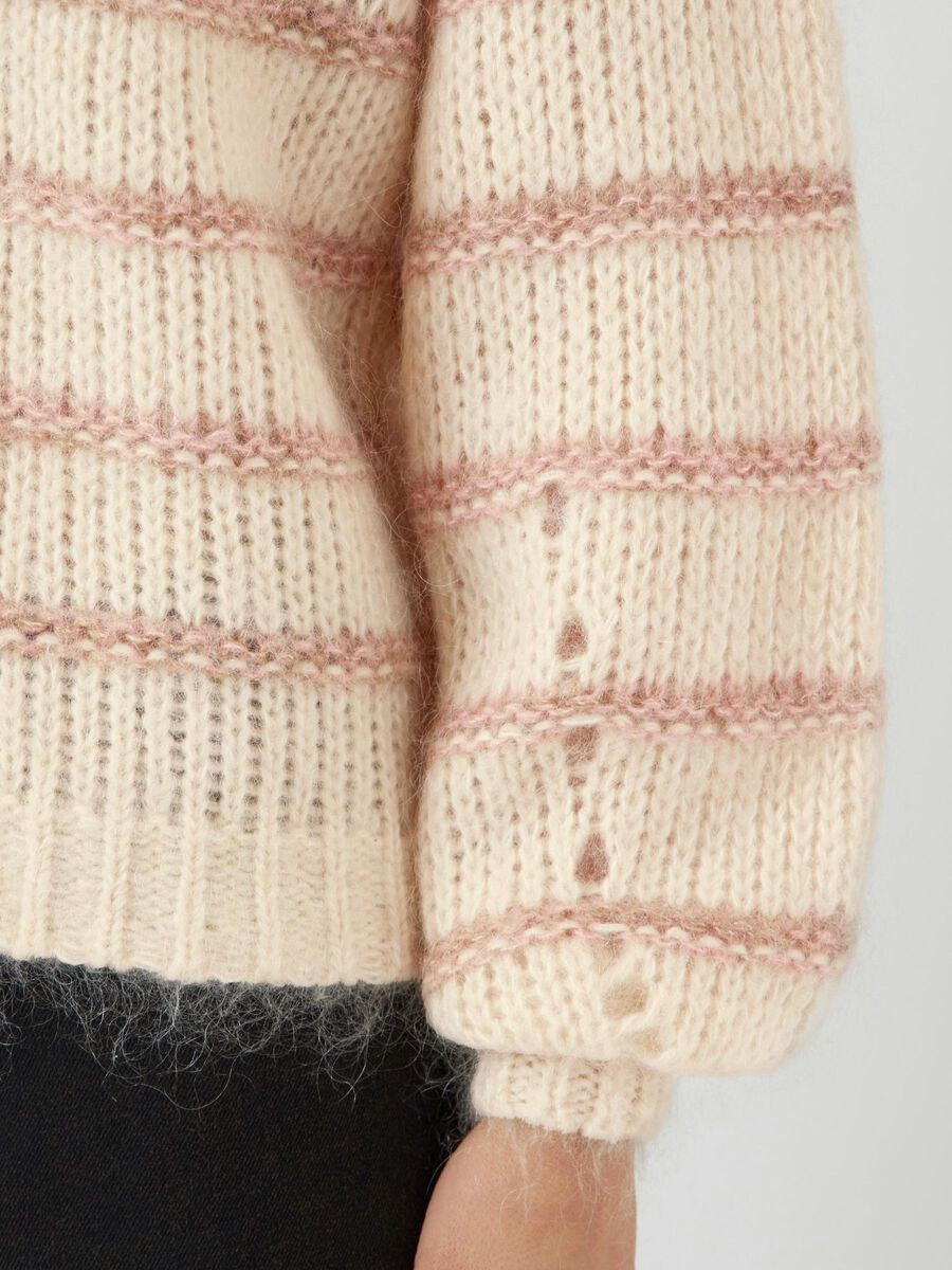 Carousel image - YASCHIMA WOLLMIX STRICKPULLOVER, Birch | 3
