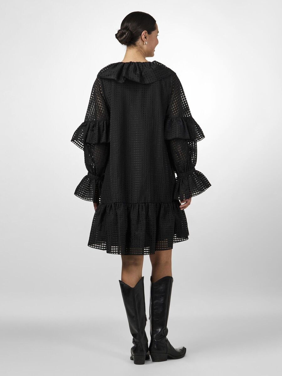 YAS YASFELINE MINI DRESS, Black, highres - 26037636_Black_004.jpg