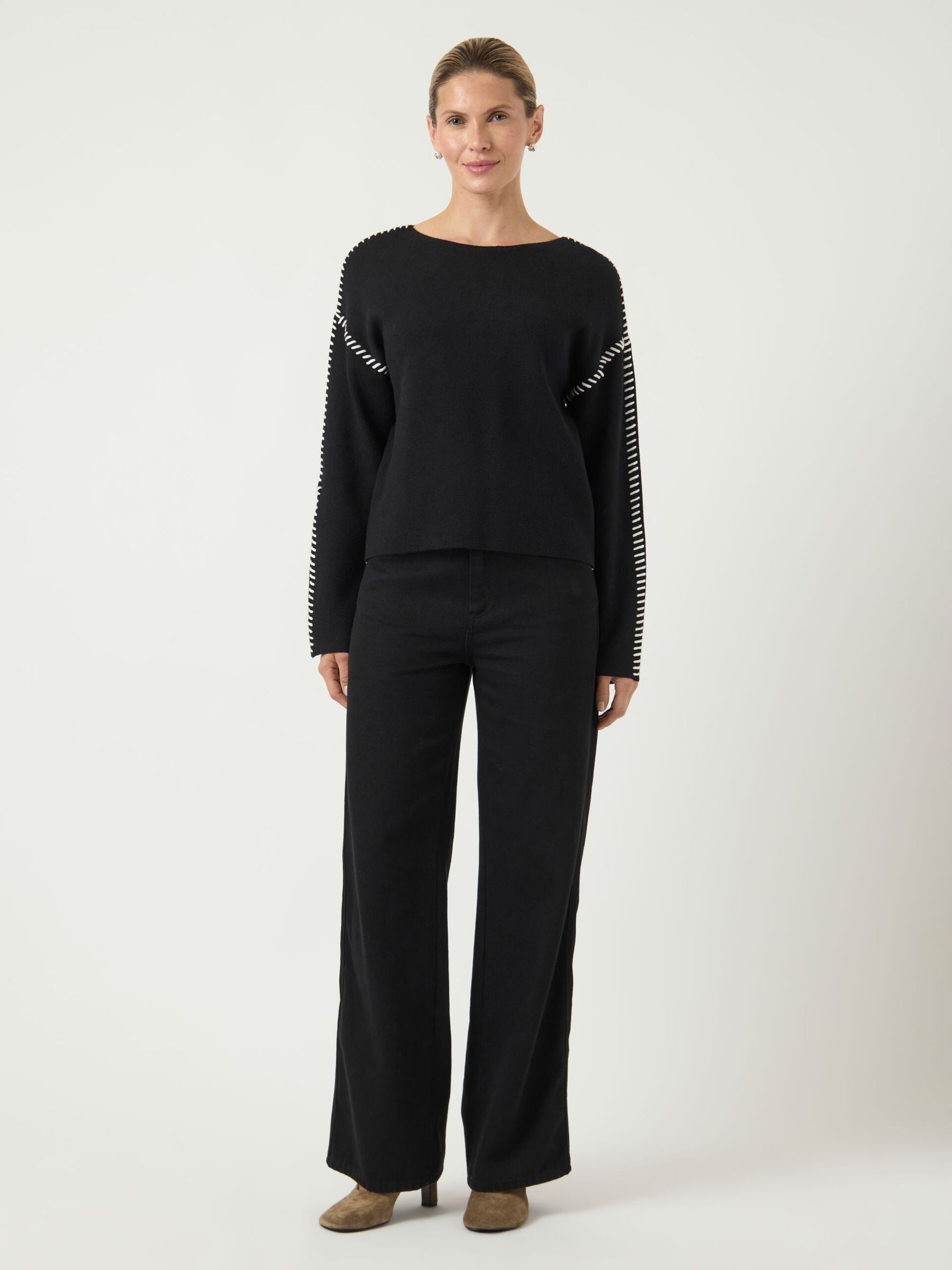 Carousel image - YASSTITCHA KNITTED PULLOVER, Black | 4