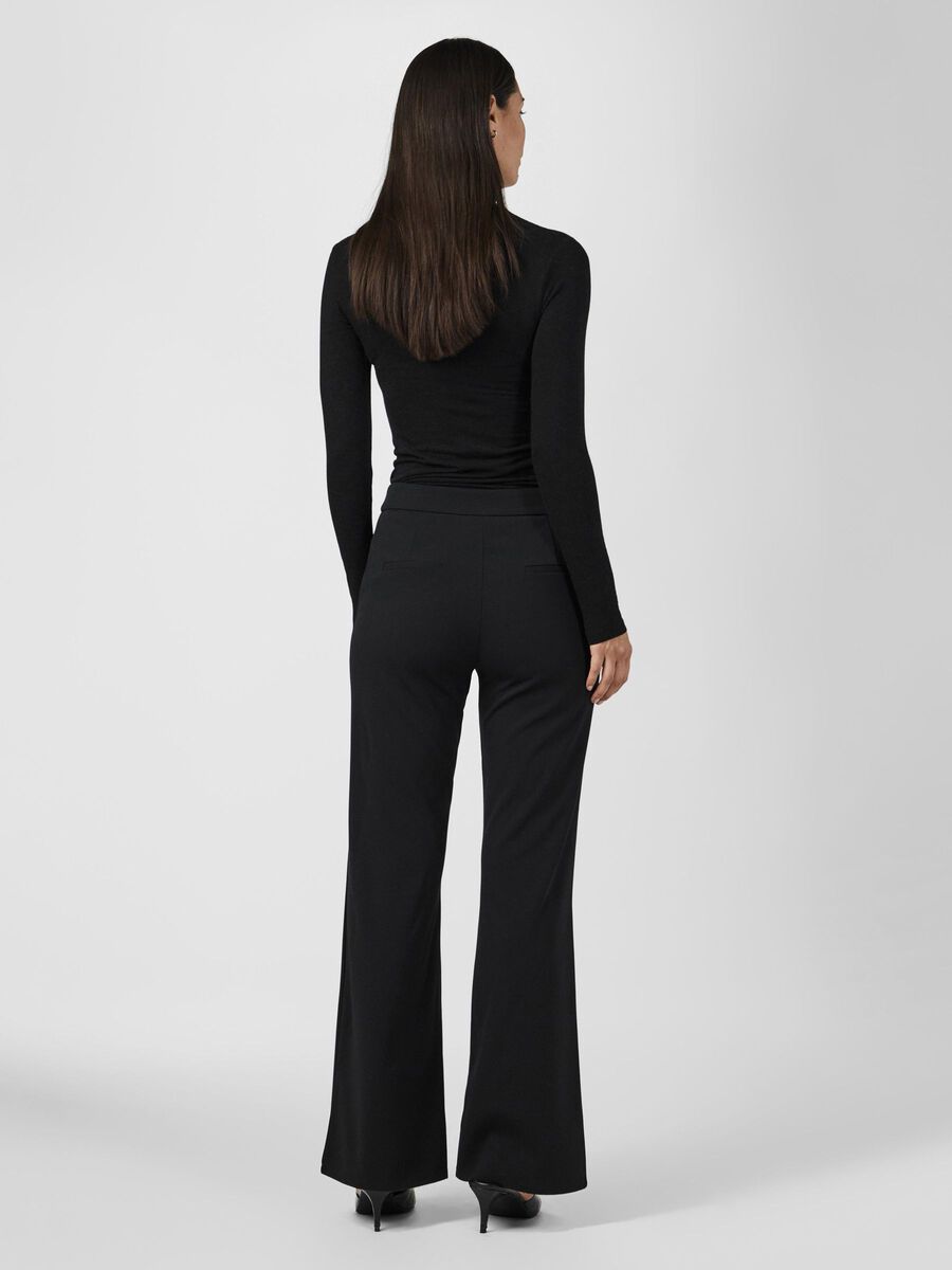 YAS YASVICTORIA FLARED TROUSERS, Black, highres - 26036264_Black_004.jpg