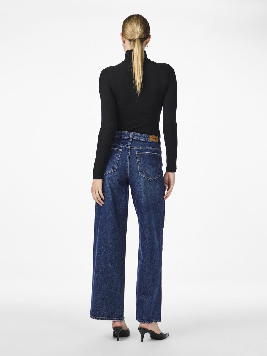 YAS YASWOOLA WOOL BLEND KNITTED TOP, Black, highres - 26024678_Black_004.jpg