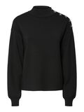 Product image thumbnail - YASHAMA PEARL KNITTED PULLOVER, Black | 5