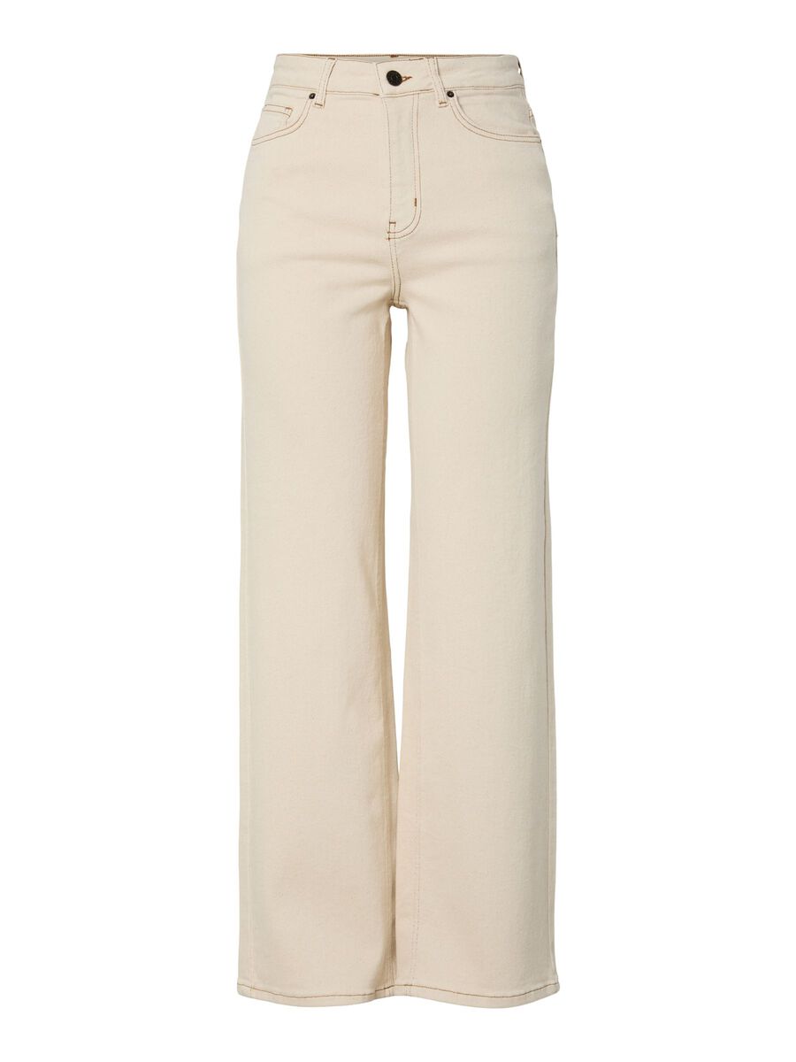 Carousel image - STRAIGHT FIT JEANS, Ecru | 5