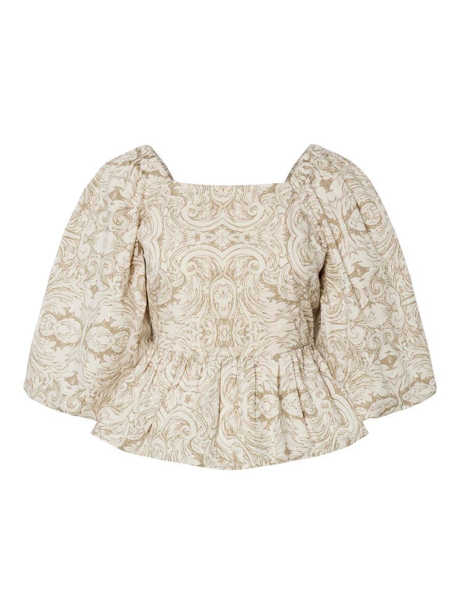 YAS YASARA 3/4 SLEEVED TOP, Silver Sage, highres - 26036909_SilverSage_1167887_001.jpg