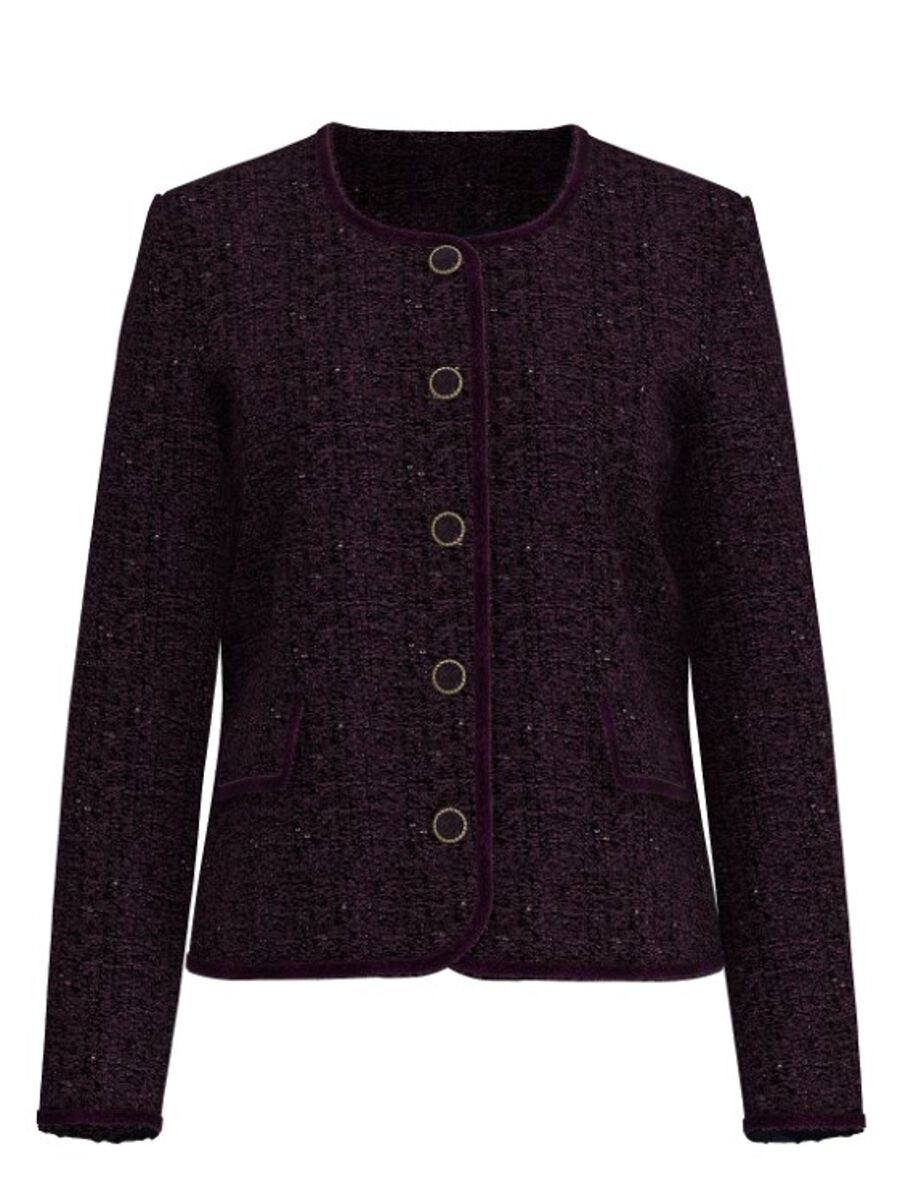 Yasselina ls bleiseri, colour: plum perfect, violetit