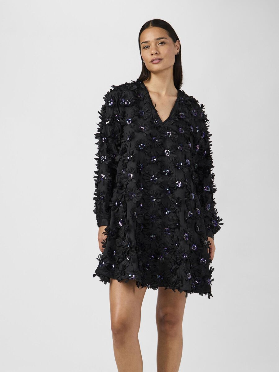 YAS YASABELONE MINI DRESS, Black, highres - 26036596_Black_003.jpg