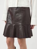 Product image thumbnail - YASCOLLY LEATHER SKIRT, Chocolate Brown | 3