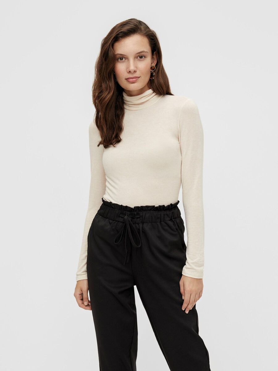Y.A.S A BASE DE LANA CON CUELLO VUELTO JERSEY, Whisper Pink, highres - 26015358_WhisperPink_003.jpg