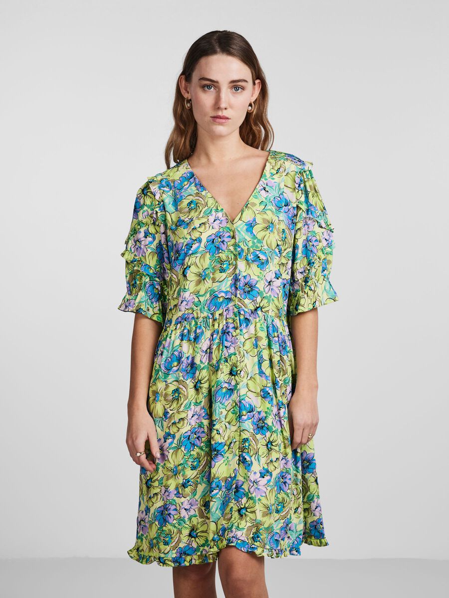 Y.A.S YASLOMISA MINI DRESS, Elfin Yellow, highres - 26029637_ElfinYellow_1010980_003.jpg