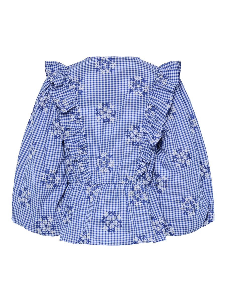 YAS YASGINGA TOPP MED 3/4-ÄRMAR, Dazzling Blue, highres - 26038336_DazzlingBlue_1208483_002.jpg