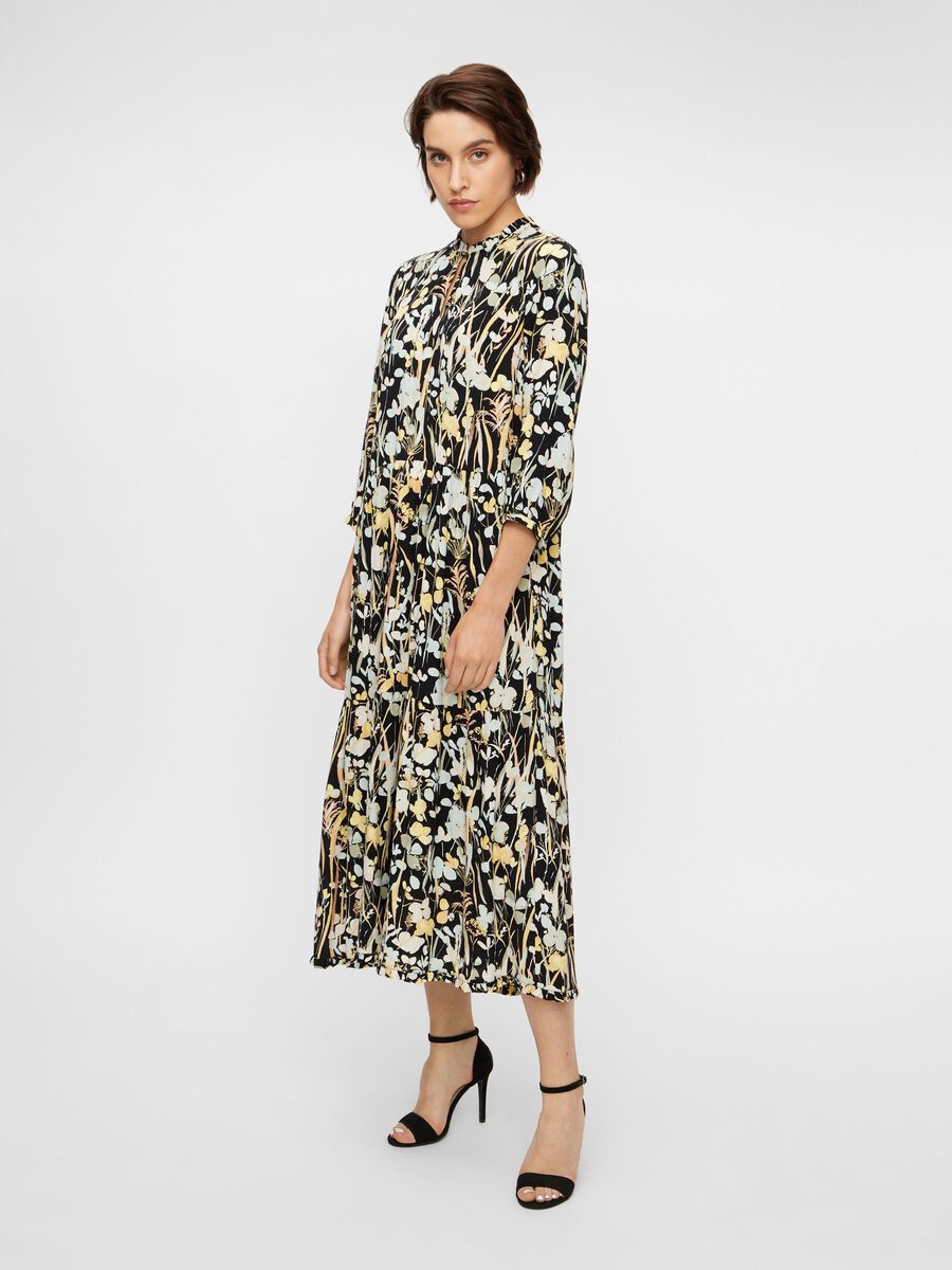 YASMEADOW MIDI DRESS, Black, highres