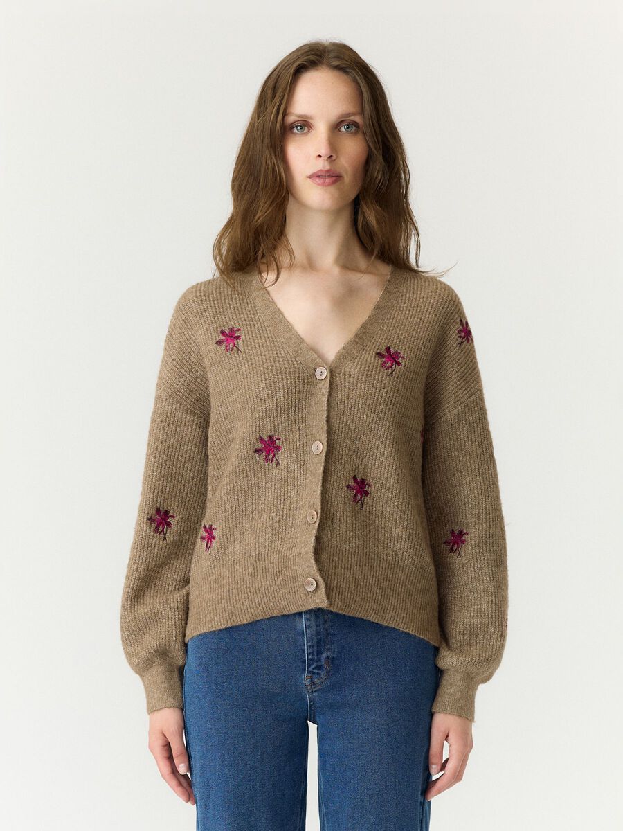 Product tile image - YASFLEUR CARDIGAN, Taupe Gray | 26036294_TaupeGray_1234990