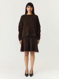Product image thumbnail 4 YASTILDE HW MOHAIR BLEND KNIT  MINI SKIRT, Mole