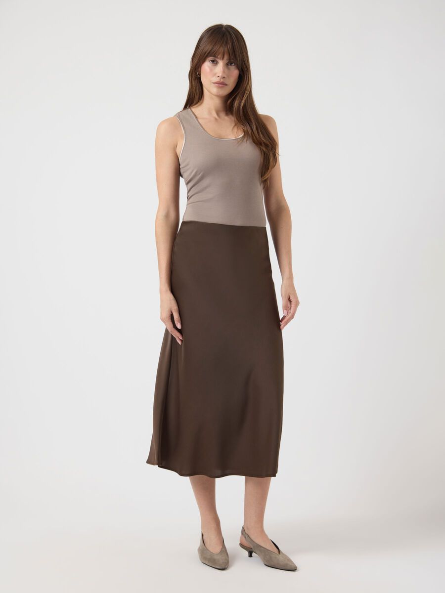 Product tile image - YASPELLA MIDI SKIRT, Chocolate Brown | 26030737_ChocolateBrown
