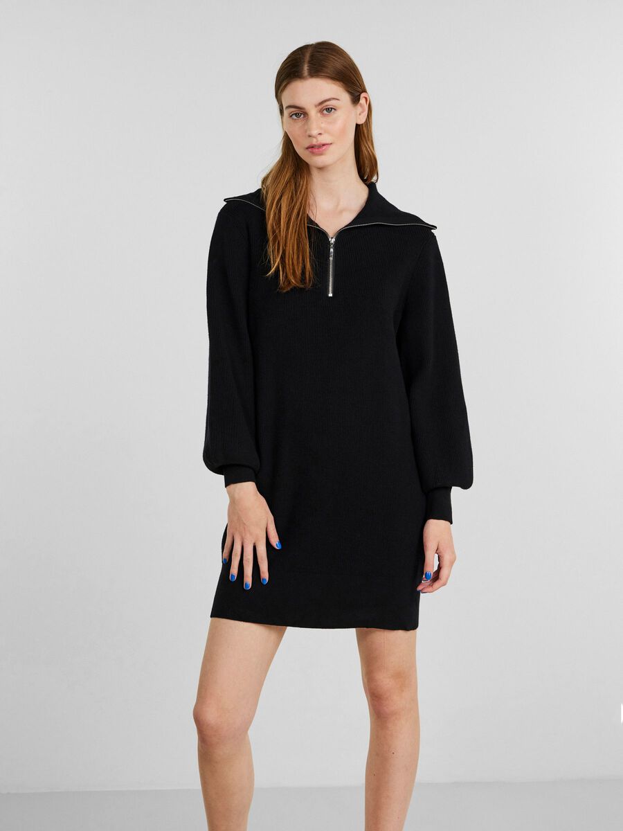 Y.A.S YASDALMA KNITTED DRESS, Black, highres - 26027630_Black_003.jpg