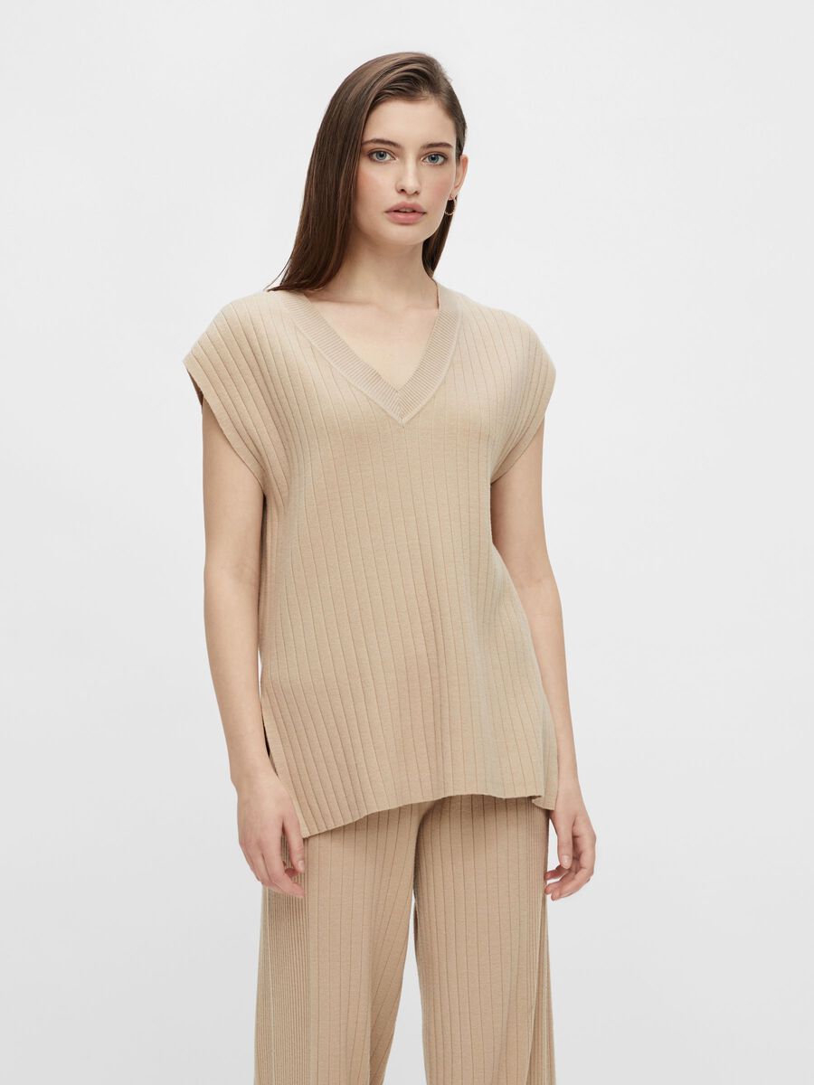 YASNYRA SLEEVELESS SWEATSHIRT, Nomad, highres
