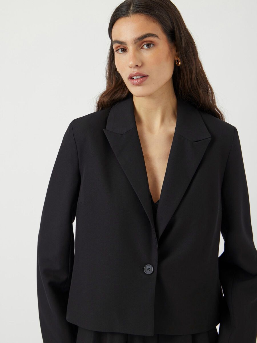 Carousel image - YASDAKOTA CROPPED BLAZER, Black | 5