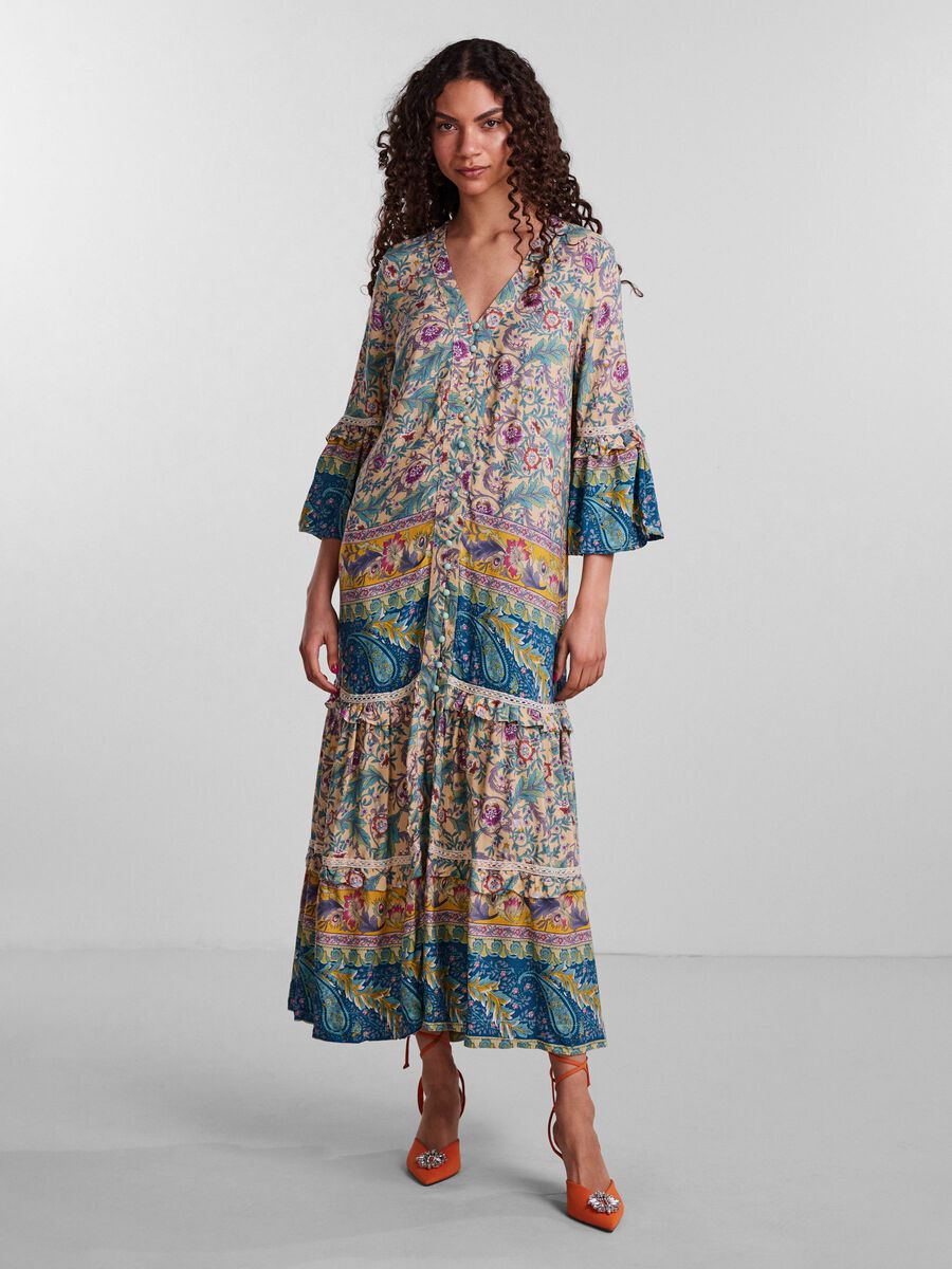 Product tile image YASHUA MIDI DRESS, Pale Banana 26027118_PaleBanana_937195