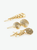 Pieces 3-PACK SEASHELL HAIRPINS, Gold Colour, highres - 17102425_GoldColour_001.jpg