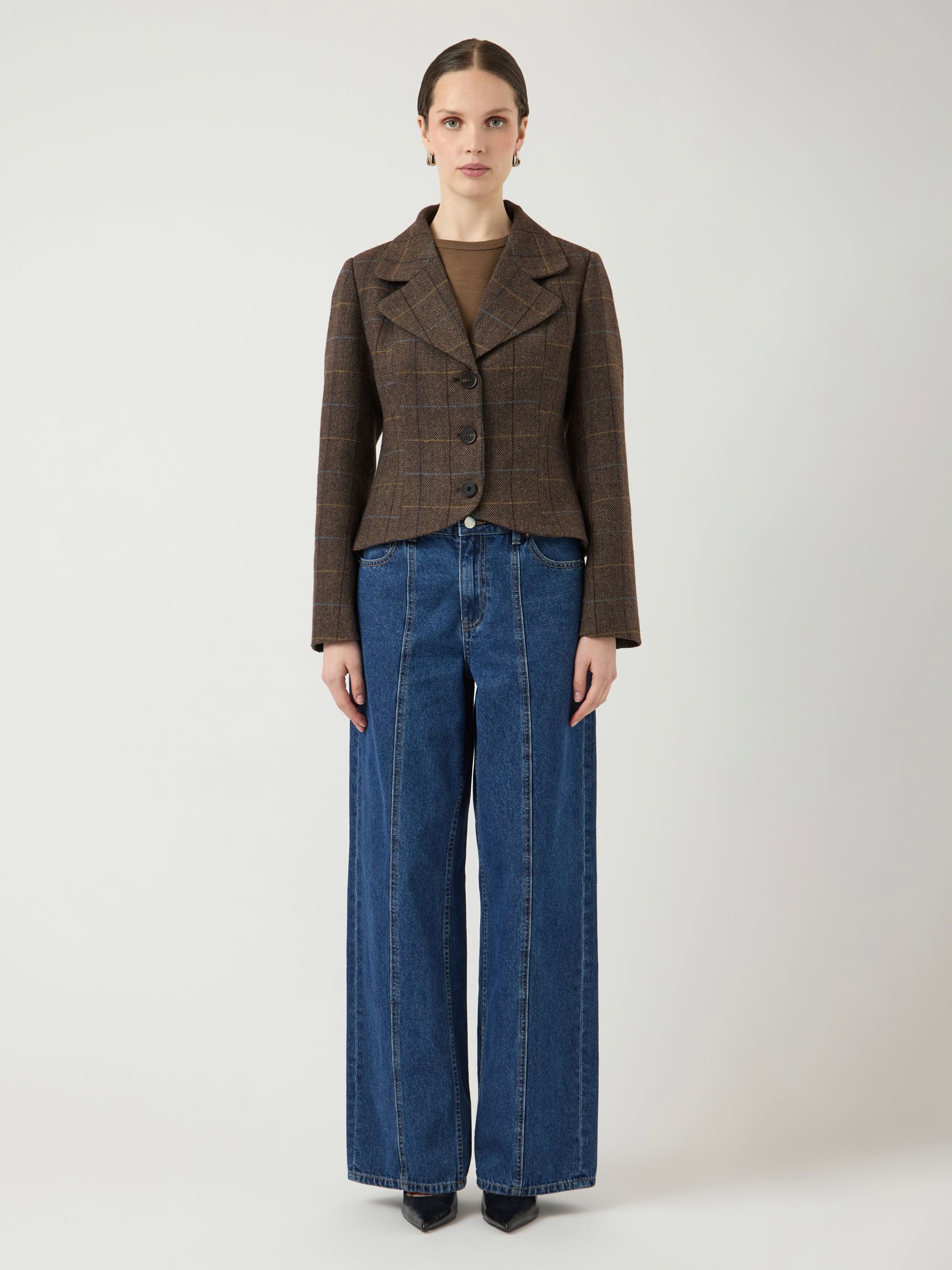 YASTHELA WOOL BLEND SHORT JACKET | Brown | YAS® Germany
