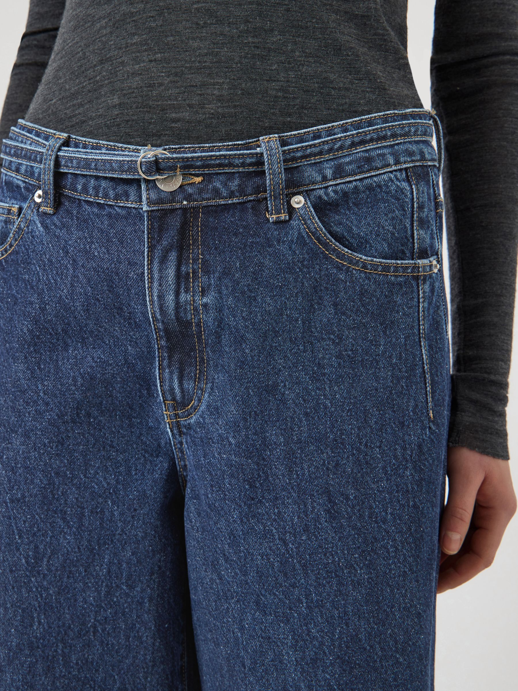 YASALIA MW BELT WIDE FIT JEANS | Blue | YAS® Netherlands