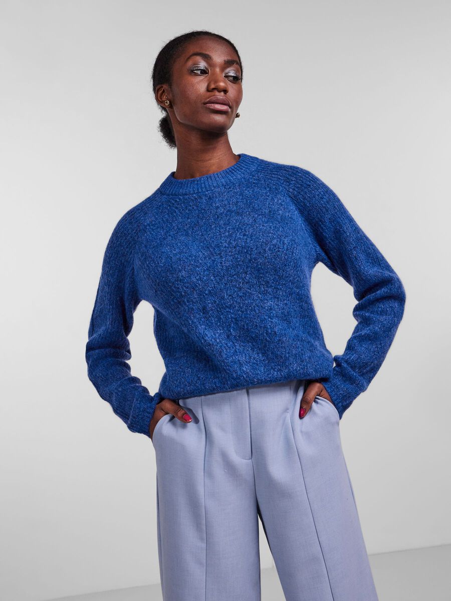 Y.A.S YASALVA KNITTED PULLOVER, Dazzling Blue, highres - 26024720_DazzlingBlue_003.jpg