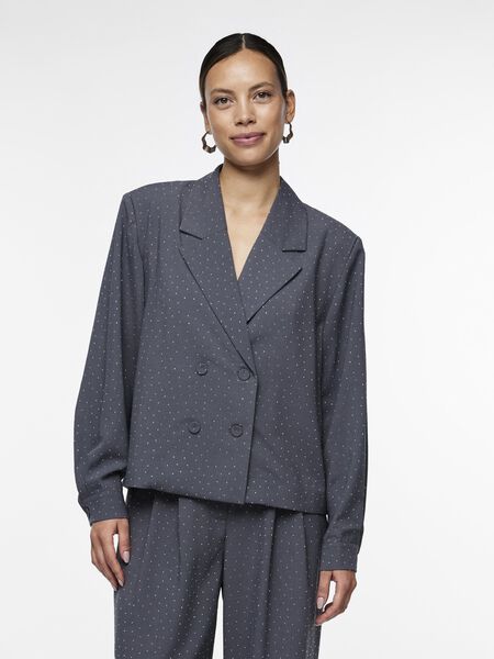 Y.A.S YASRHINE BLAZER, Medium Grey Melange, highres - 26034530_MediumGreyMelange_1120608_003.jpg