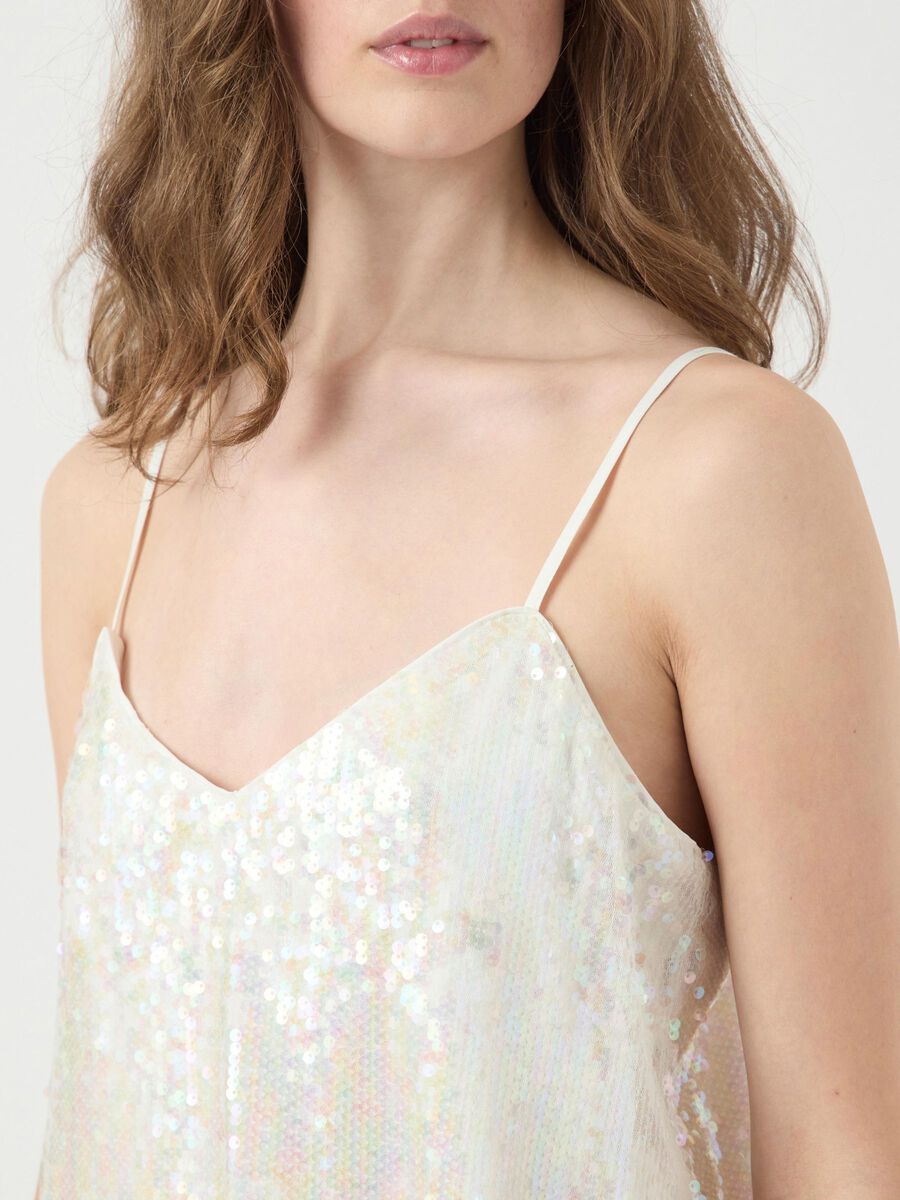 Carousel image - YASSEQUINA STRAP TOP, Birch | 3