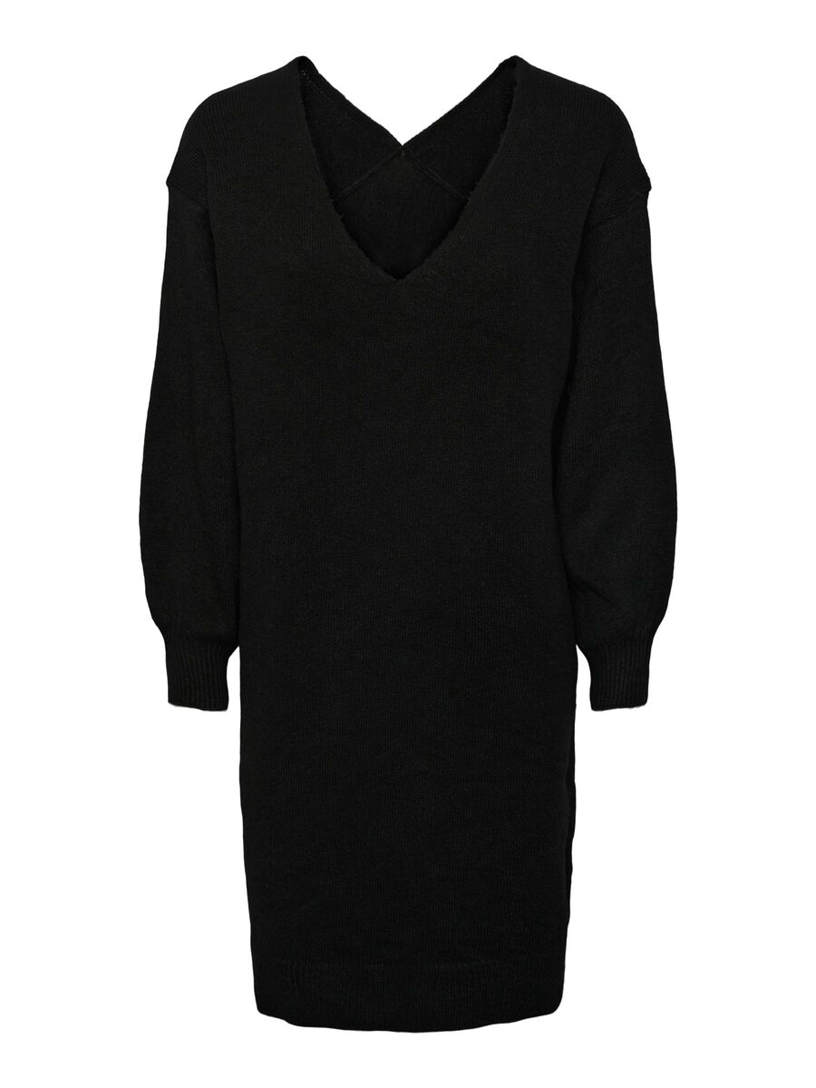 Y.A.S YASEMMY KNITTED DRESS, Black, highres - 26029034_Black_001.jpg