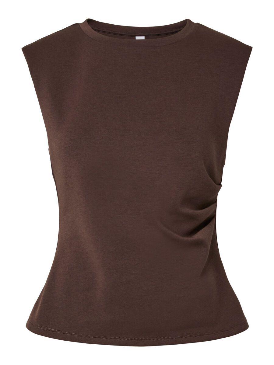 Product carousel image - TOP BEZ RĘKAW&Oacute;W, Chocolate Brown | 2