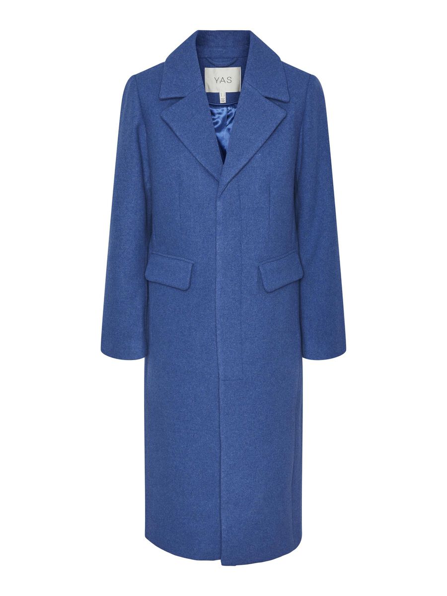 YASLIMA WOOL BLEND COAT Blue Y.A.S® UK
