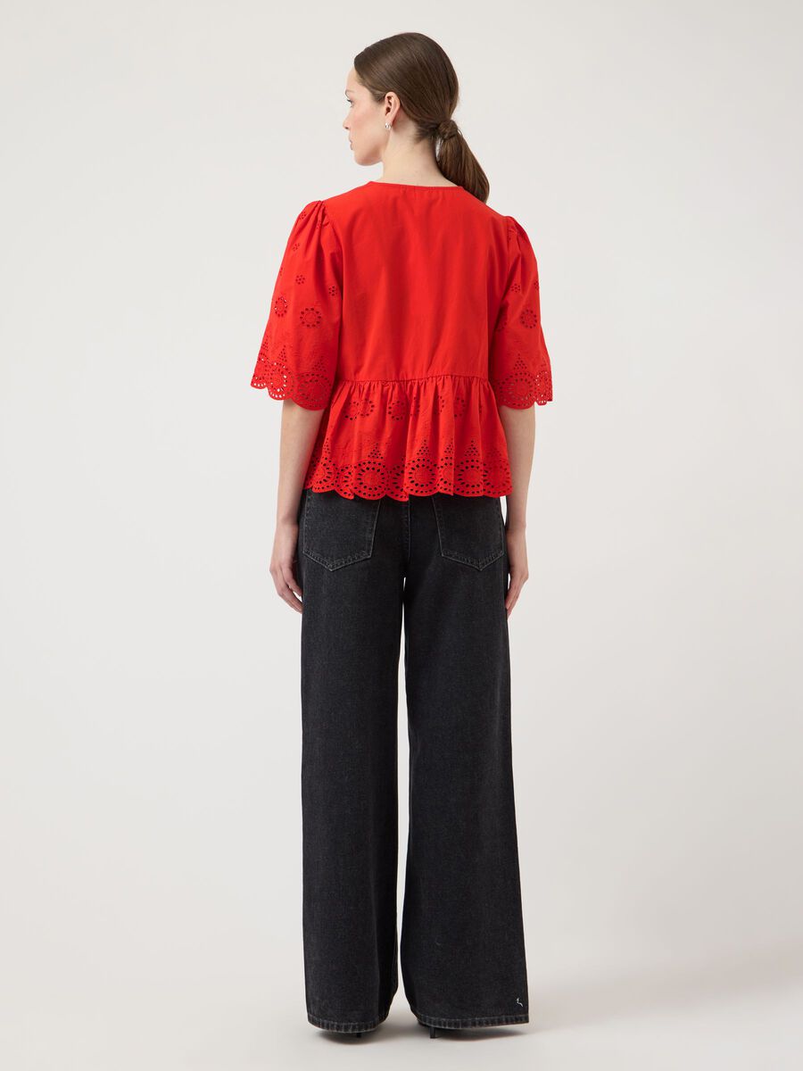 Carousel image - YASCORNELIA TOP, Fiery Red | 2