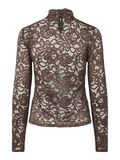 Product image thumbnail 7 YASLACEY - DENTELLE TOP &Agrave; MANCHES LONGUES, Chocolate Brown