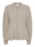 thumbnail Yaspemina - ml cardigan en maille, couleur: fungi, beige, vue de face