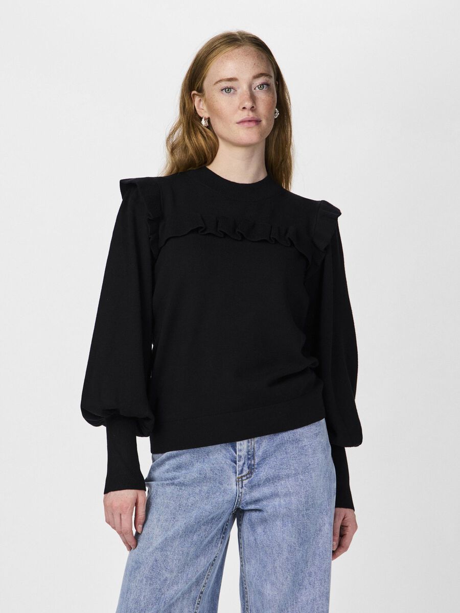 YAS YASJUM STRICKPULLOVER, Black, highres - 26028149_Black_003.jpg