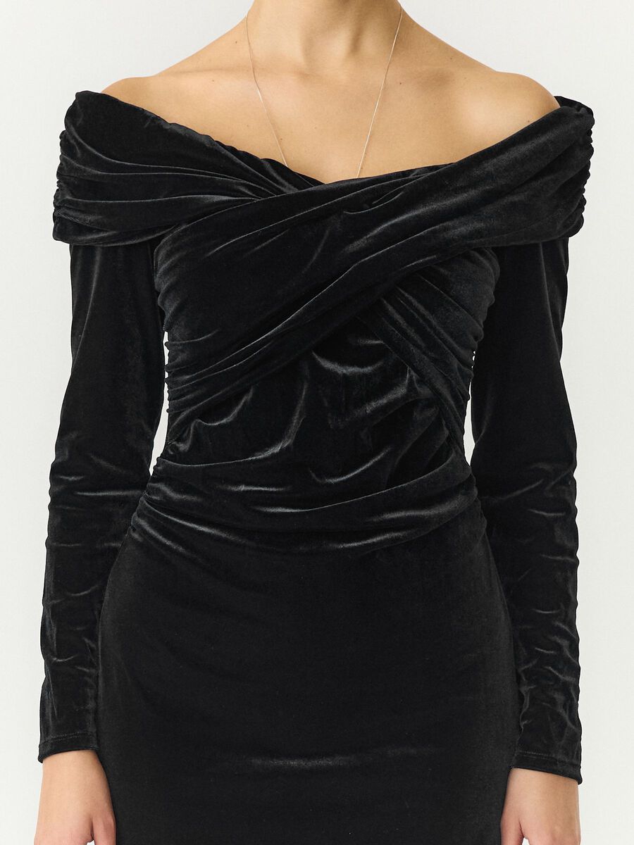 Carousel image 3 YASTVIMA SCHULTERFREIES LANGARM MAXIKLEID, Black