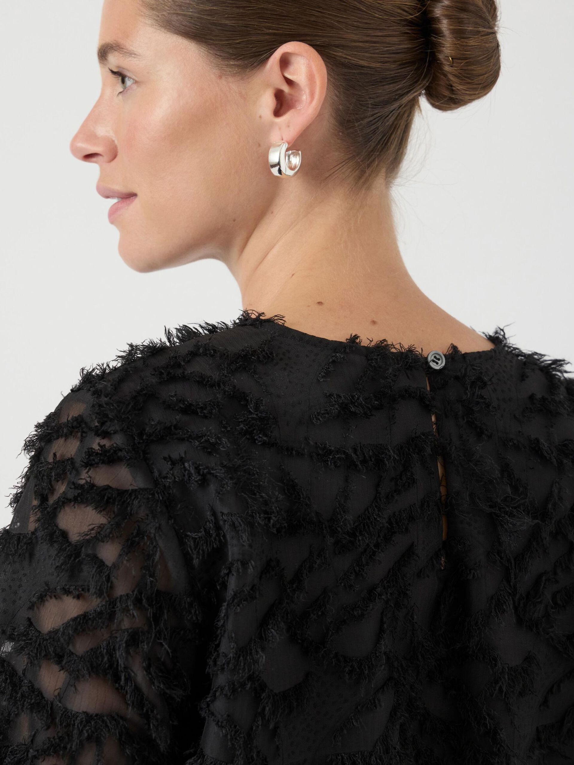 Carousel image - YASPARIA LONG SLEEVED TOP, Black | 3