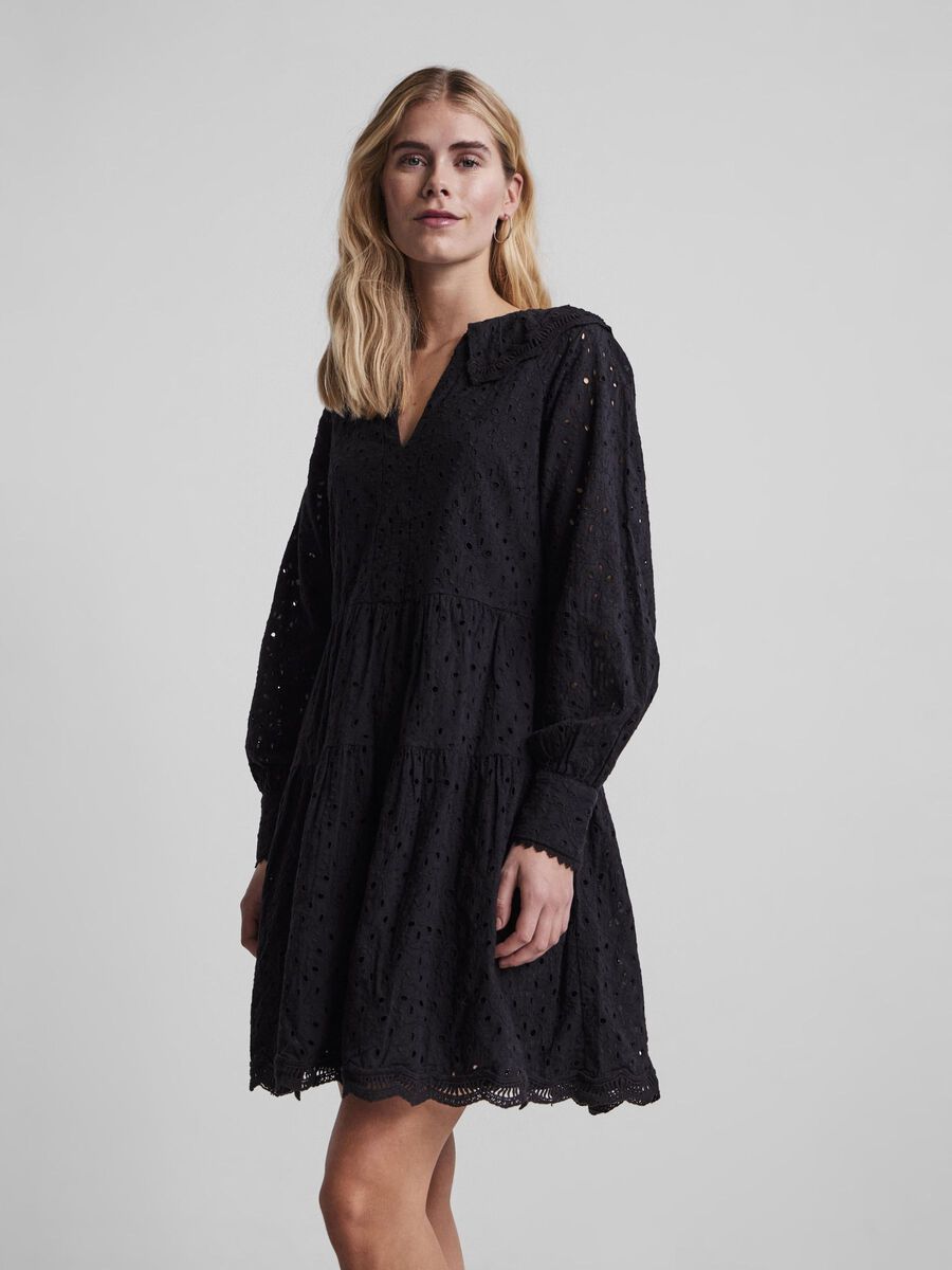 Y.A.S YASBLICCO EMBROIDERED DRESS, Black, highres - 26025876_Black_003.jpg