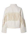 Product image thumbnail - YASAIKO DENIM FRINGE  JACKET, Ecru | 7