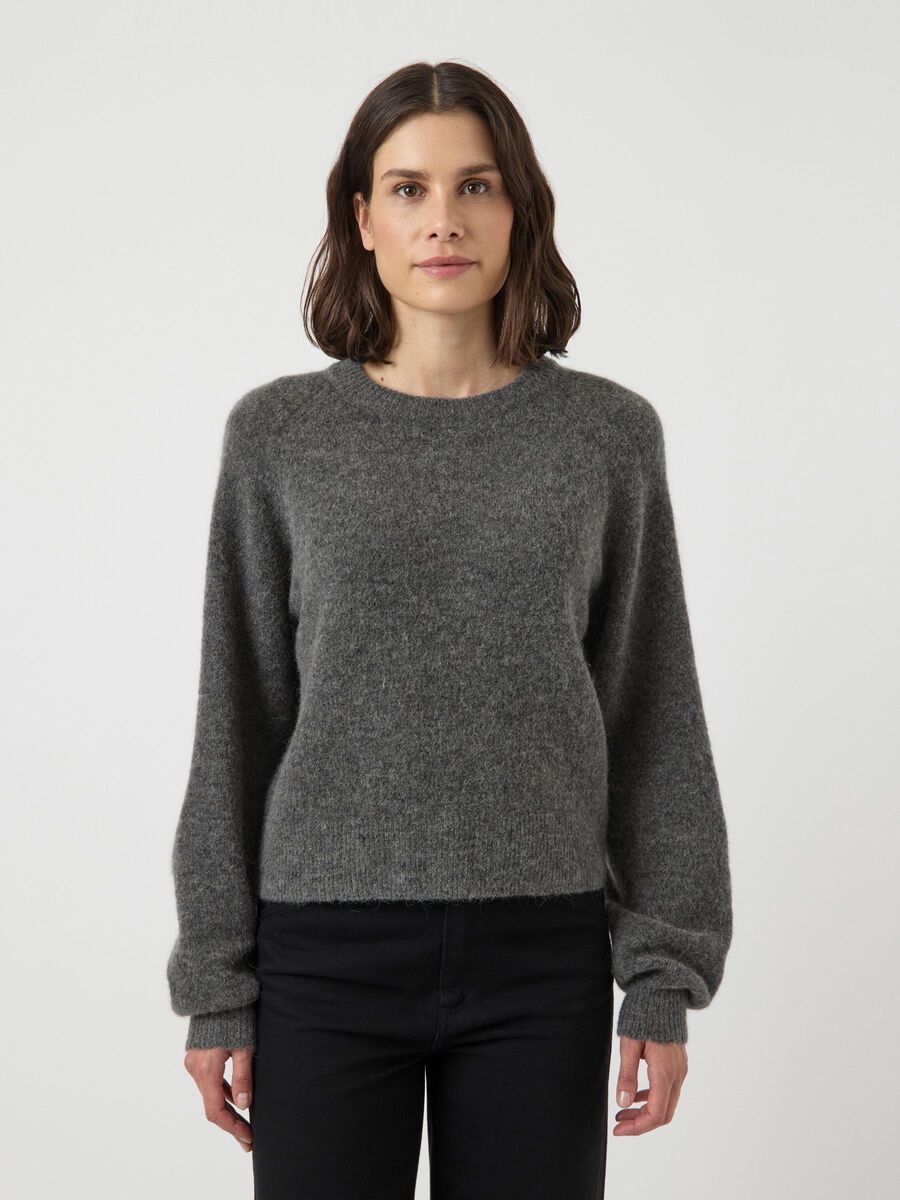 Product carousel image - YASJOHI WOLL STRICKPULLOVER, Medium Grey Melange | 1