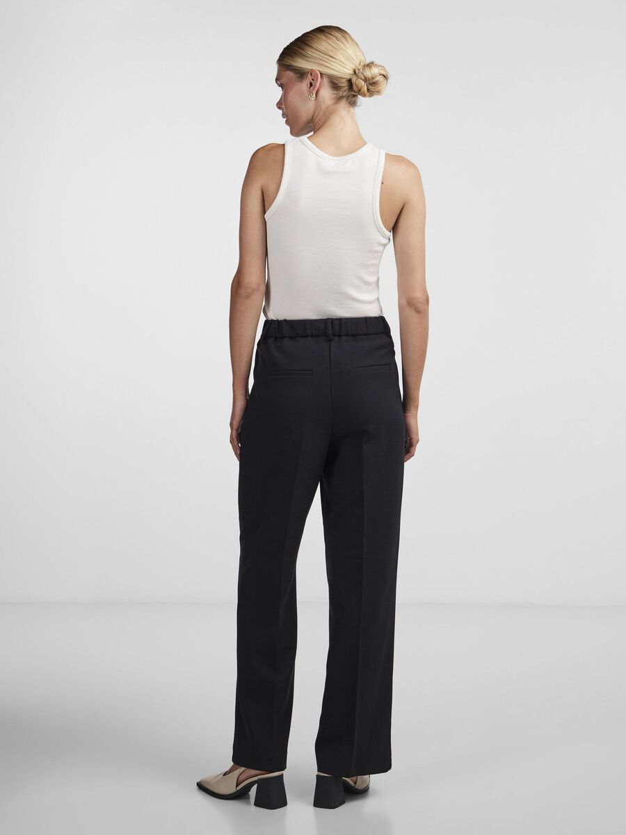 YAS YASLIKKA WIDE-LEG TROUSERS, Black, highres - 26030711_Black_004.jpg