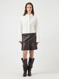 Product image thumbnail - YASCOLLY LEATHER SKIRT, Chocolate Brown | 4