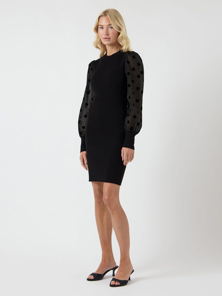 Product carousel image - YASDOTME KNITTED DRESS, Black | 1