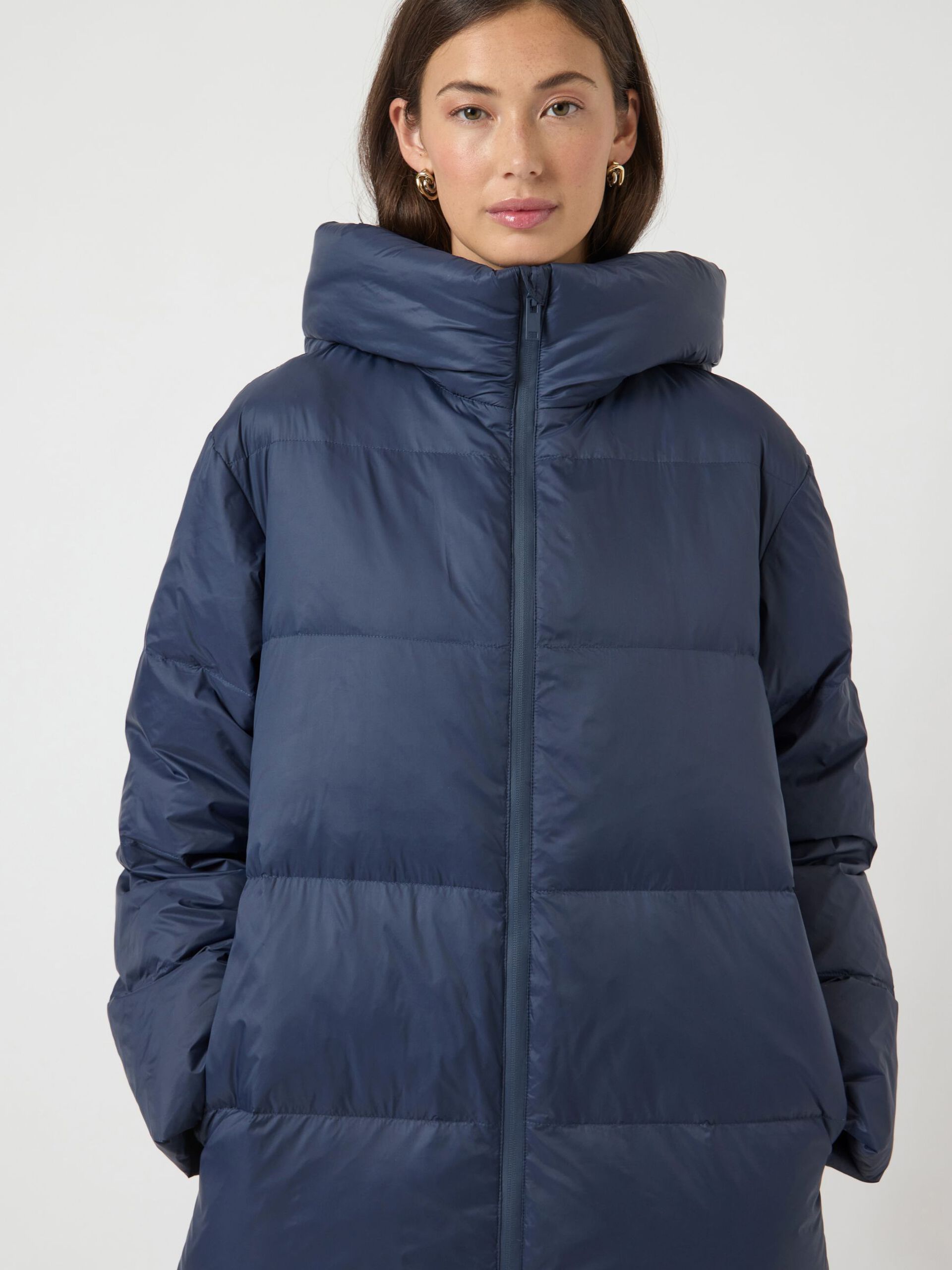 Carousel image - YASPOPPEL DOWN BLEND COAT, Navy Blazer | 7