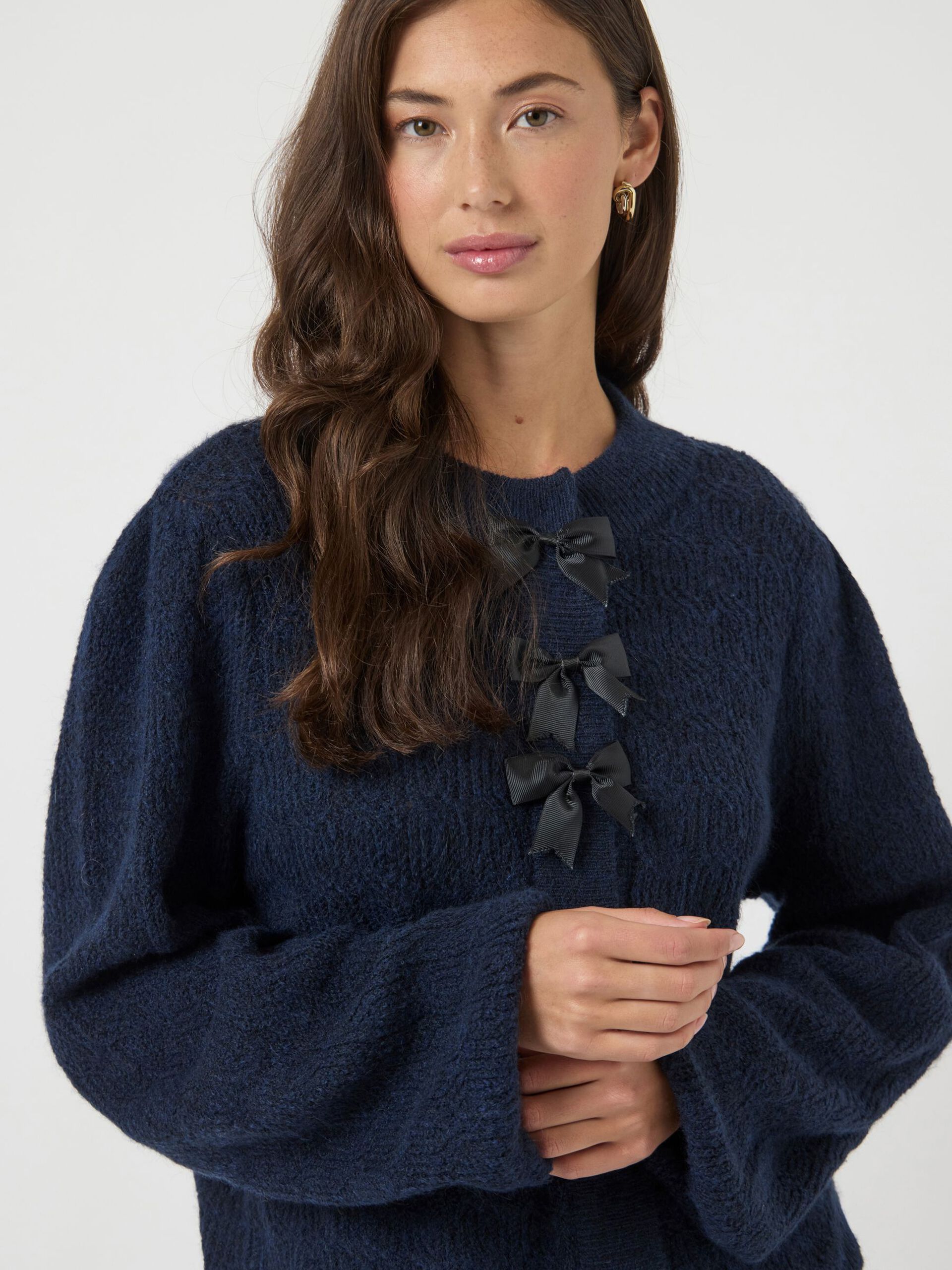 Carousel image - KARDIGAN Z DZIANINY, Navy Blazer | 3