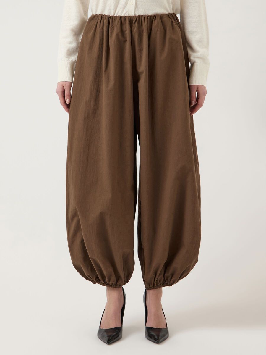 Product carousel image - YASBILLO MW BALLOON  TROUSERS, Teak | 1