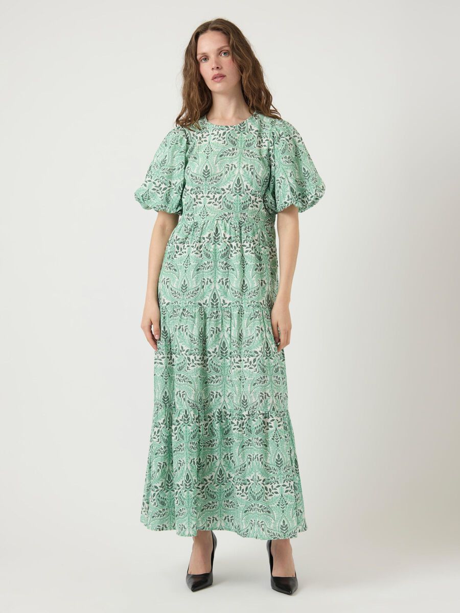 YAS YASBOTANICO LONG DRESS, Star White, highres - 26038372_StarWhite_1208840_003.jpg