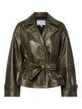 Product image thumbnail - YASLIBBO LEATHER JACKET, Teak | 6