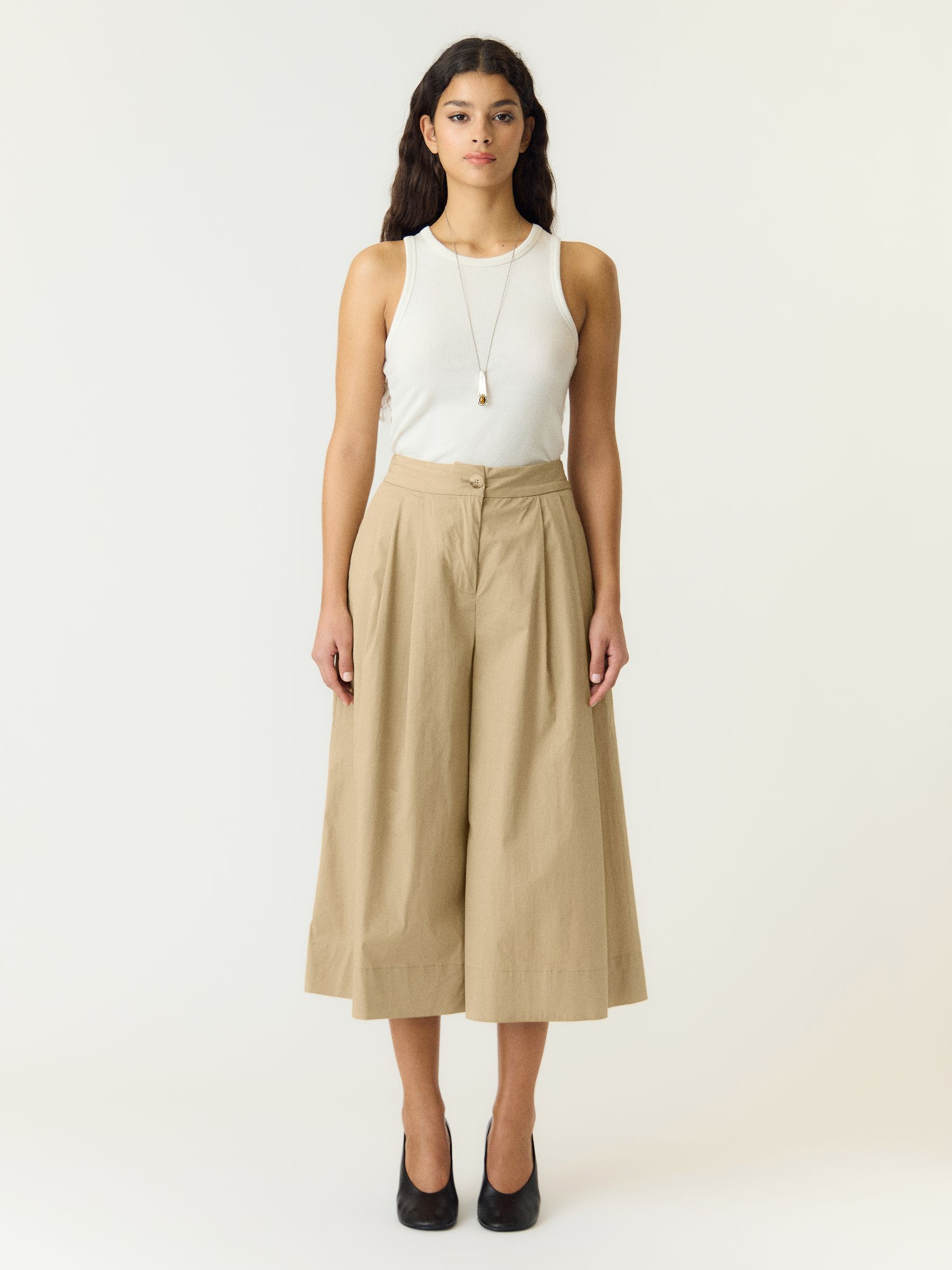 YASFIMA HW CROPPED TROUSERS | Brown | YAS® Denmark